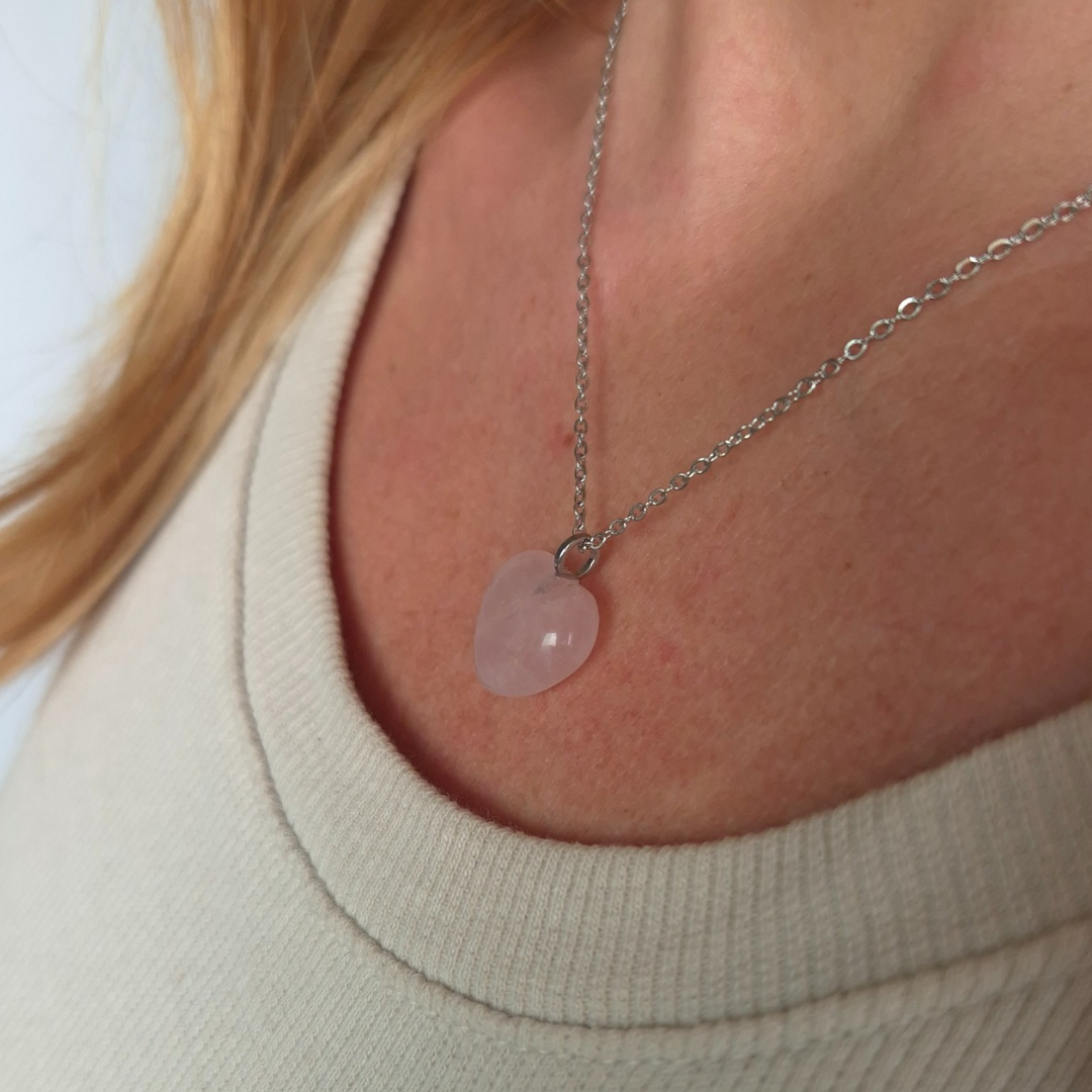 Cuore in Quarzo Rosa