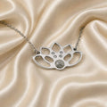 Collana Loto Aura con pietra naturale e zirconia