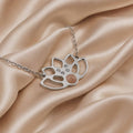 Collana Loto Aura con pietra naturale e zirconia