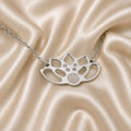 Collana Loto Aura con pietra naturale e zirconia
