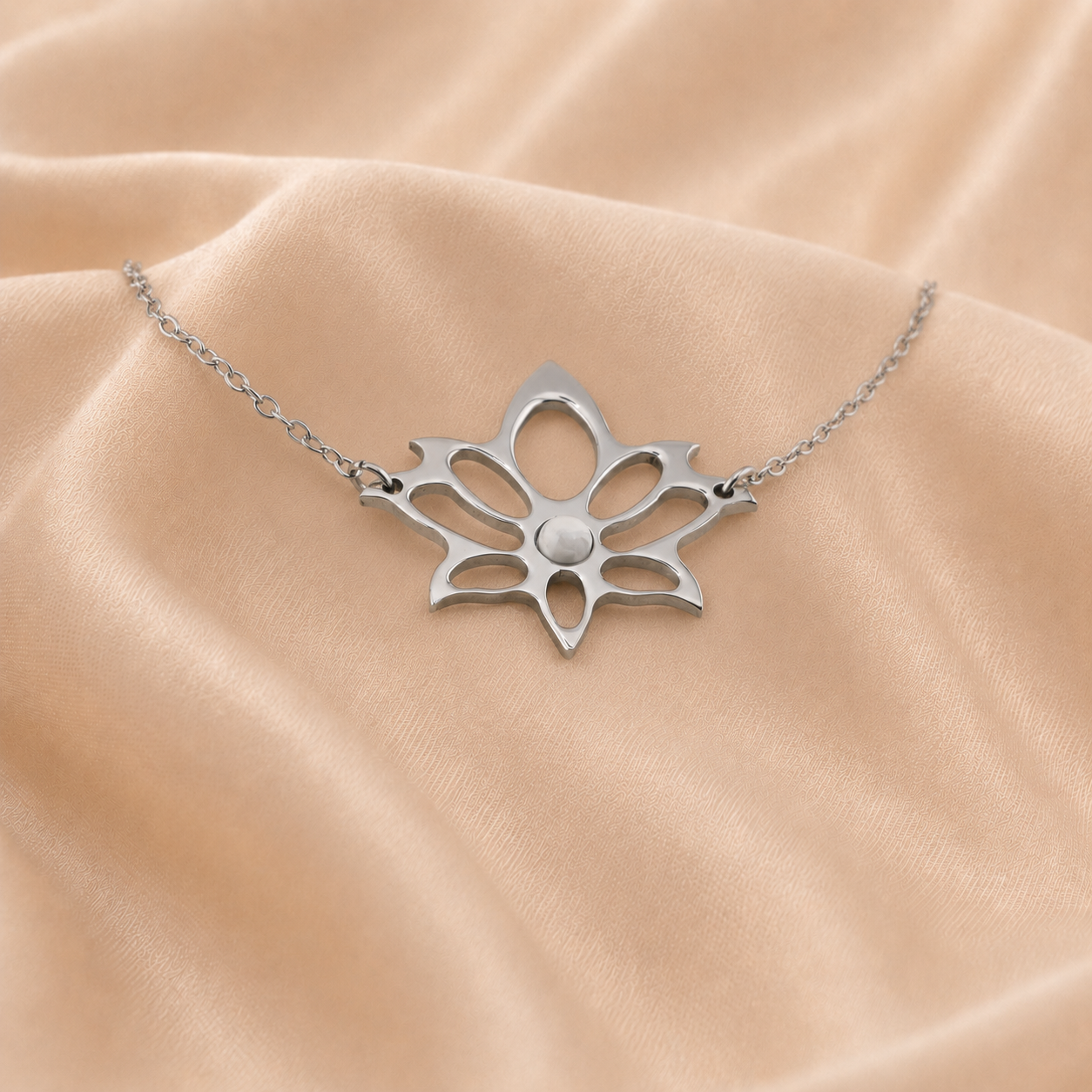 Collana Loto con pietra naturale