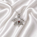 Collana Loto con pietra naturale e zirconia