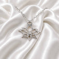 Collana Loto con pietra naturale e zirconia