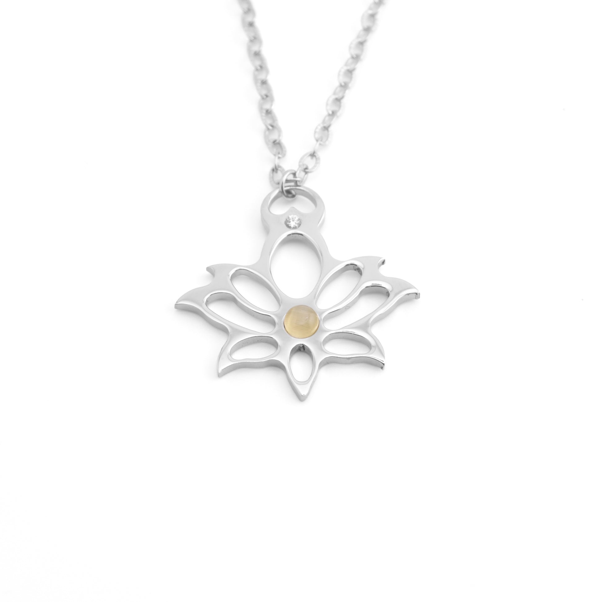Modern Lotus Necklace - Large