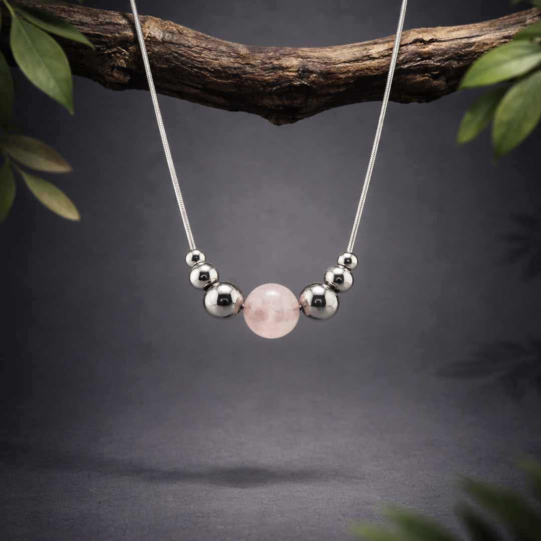 Sfera in quarzo rosa