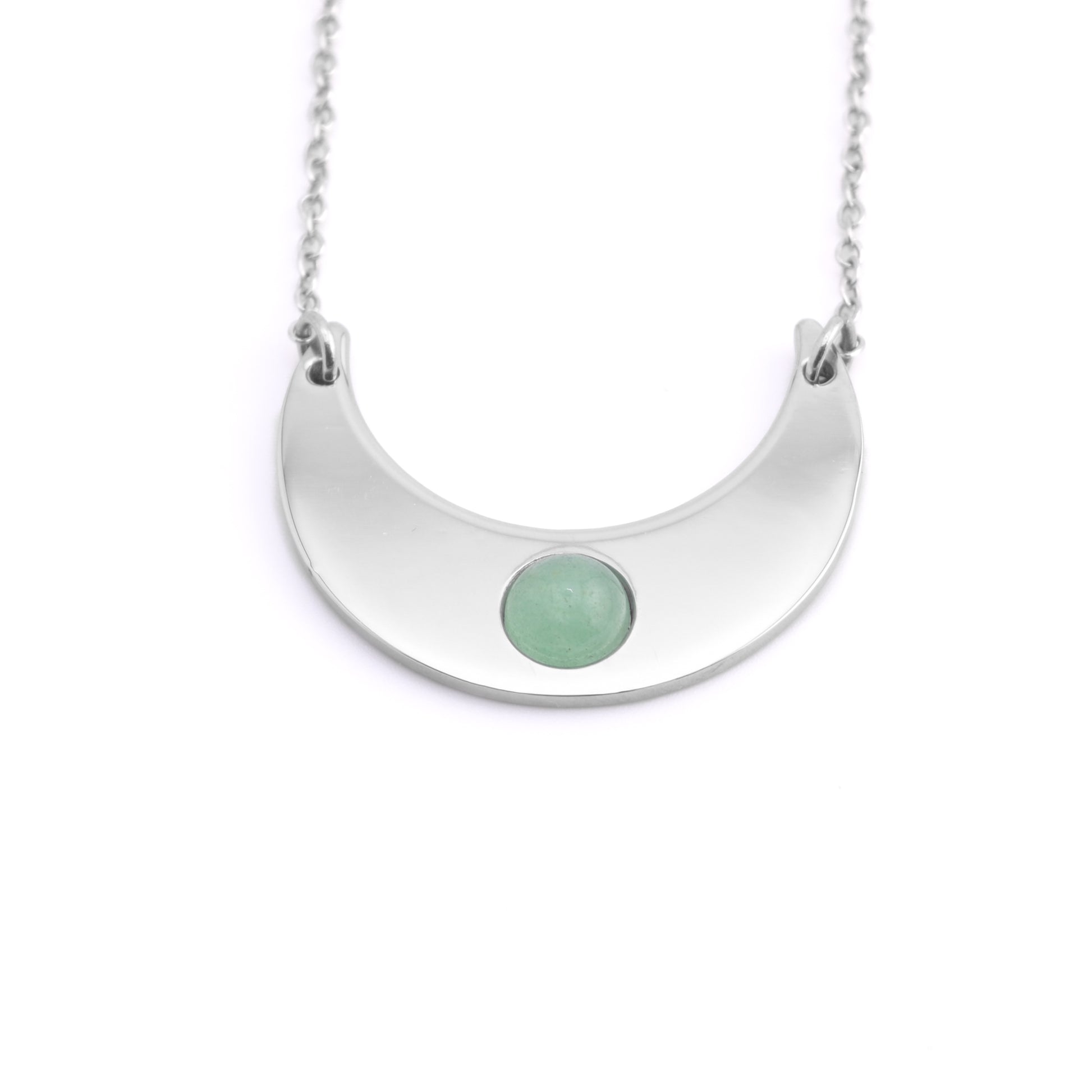 Collana con Luna e pietra naturale