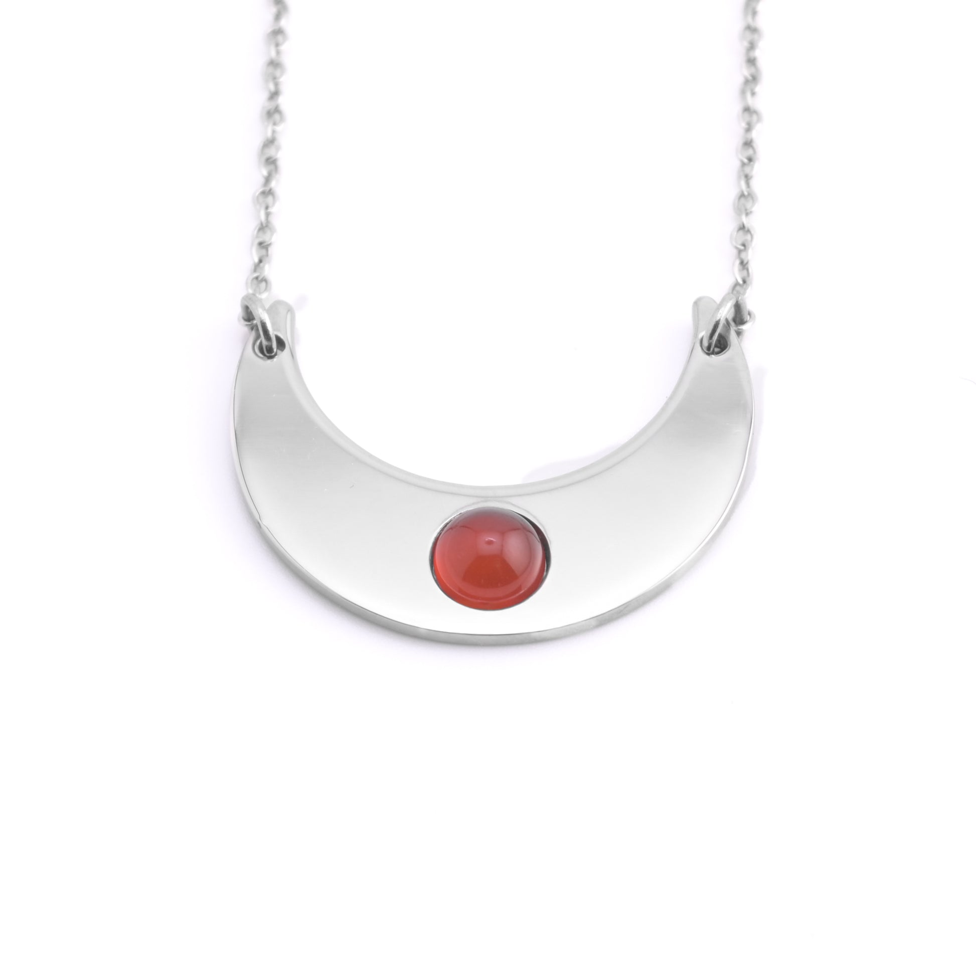 Collana con Luna e pietra naturale