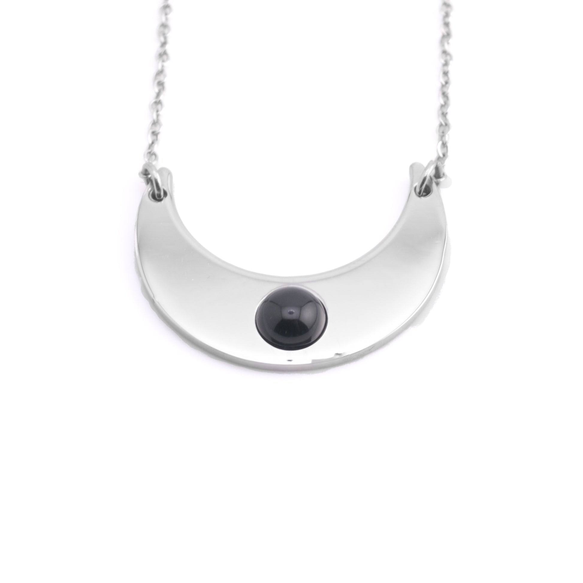 Collana con Luna e pietra naturale