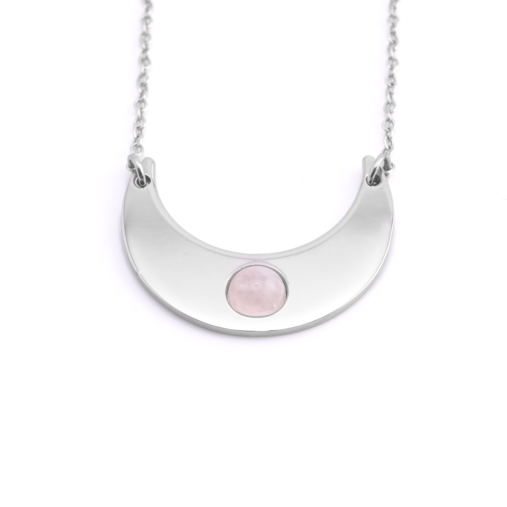 Collana con Luna e pietra naturale