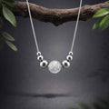 Collana Luce con sfera in Quarzo Crepitante da 10 mm