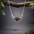 Collana Luce con sfera in Agata Indiana naturale da 10 mm