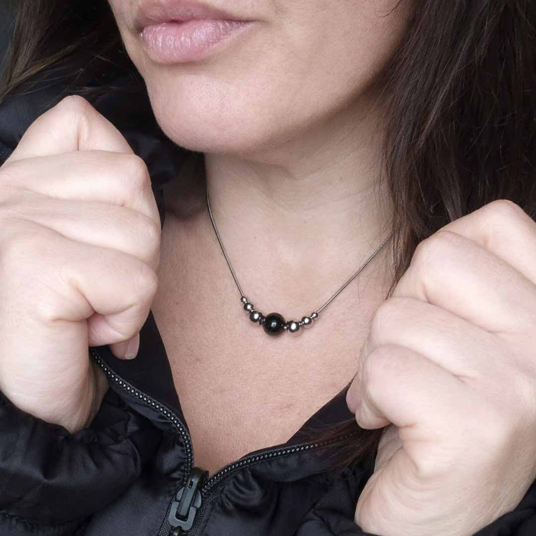 Sfera in Ossidiana nera