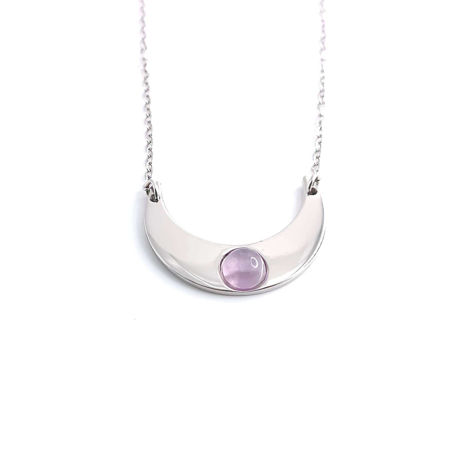 Collana con Luna e pietra naturale