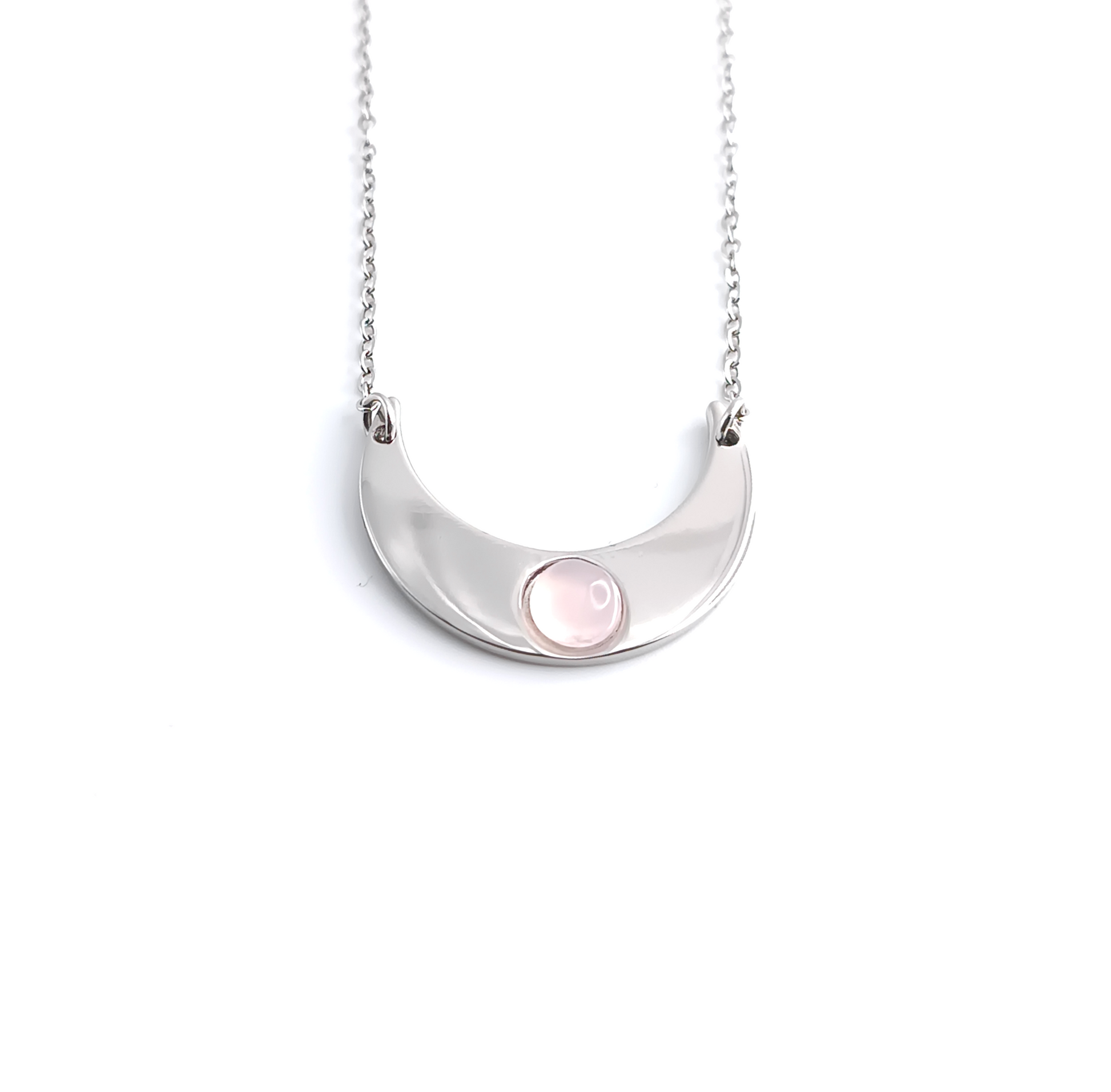 Collana con Luna e pietra naturale