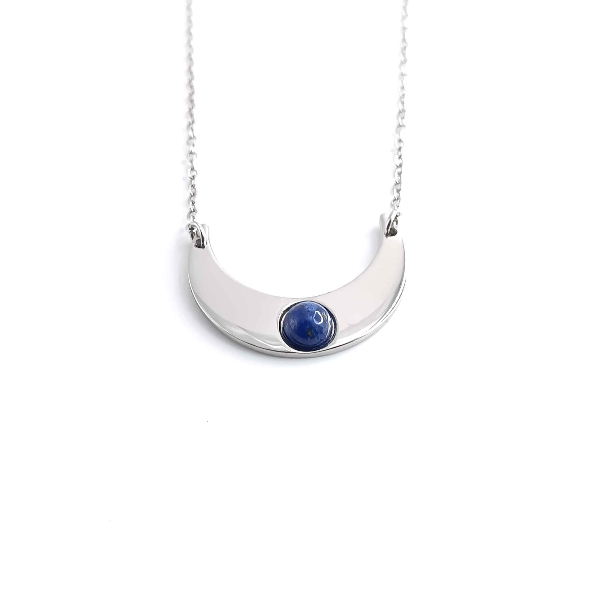Collana con Luna e pietra naturale