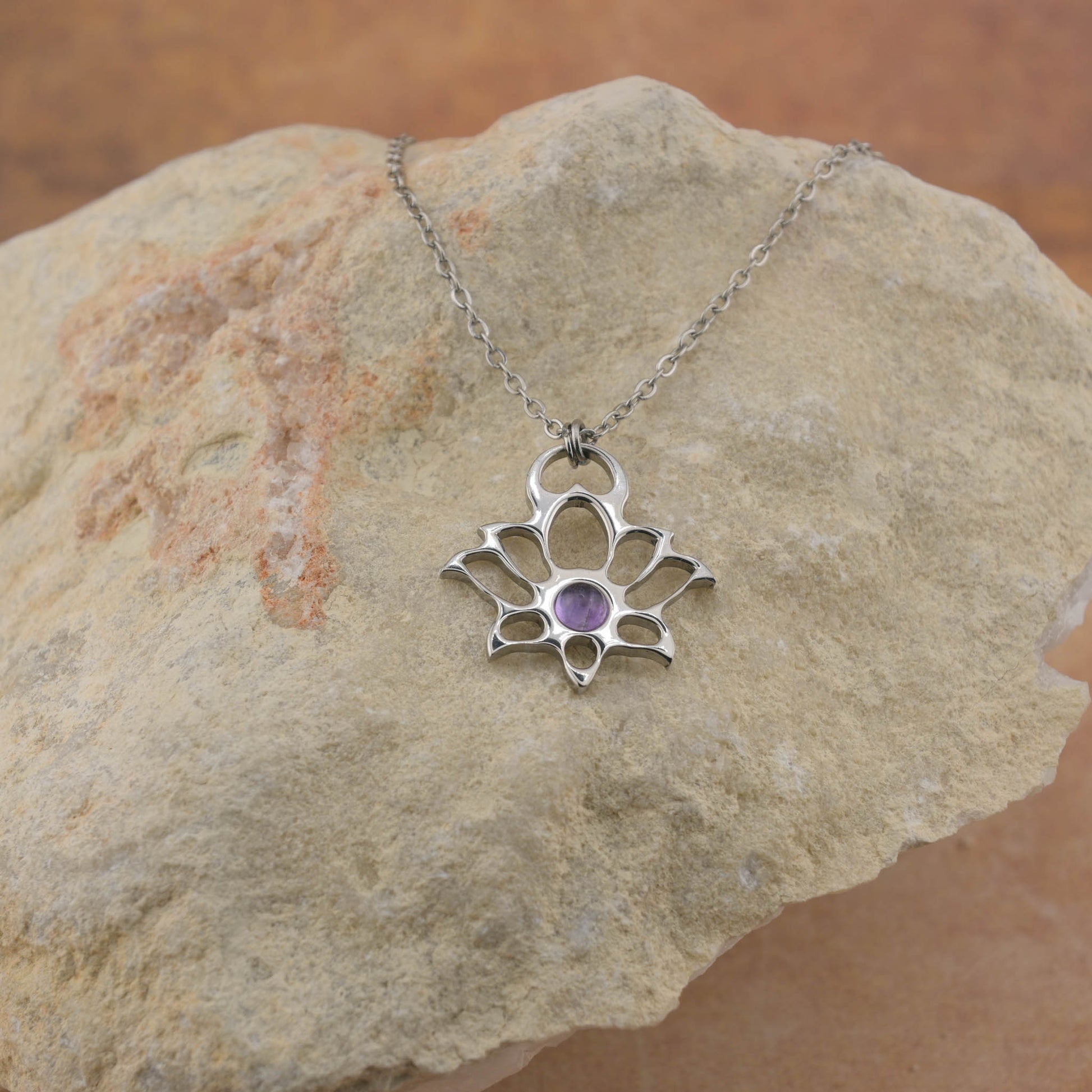 Modern Lotus Necklace - Mini