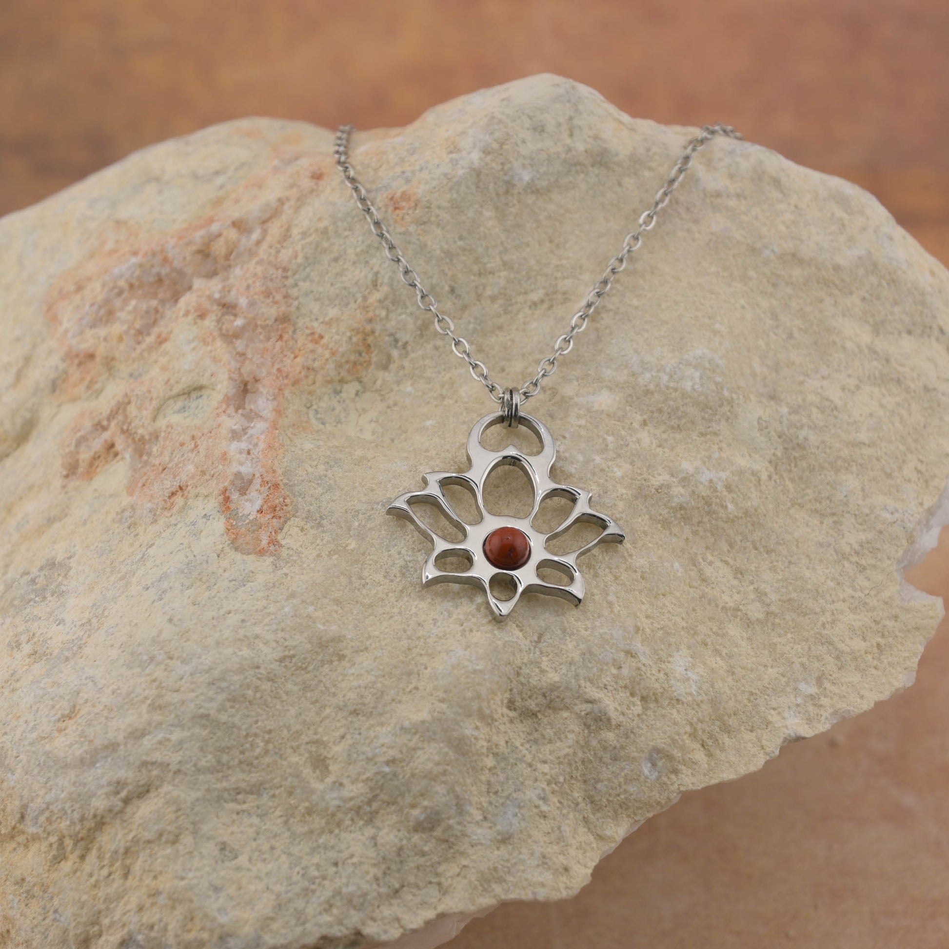 Modern Lotus Necklace - Mini