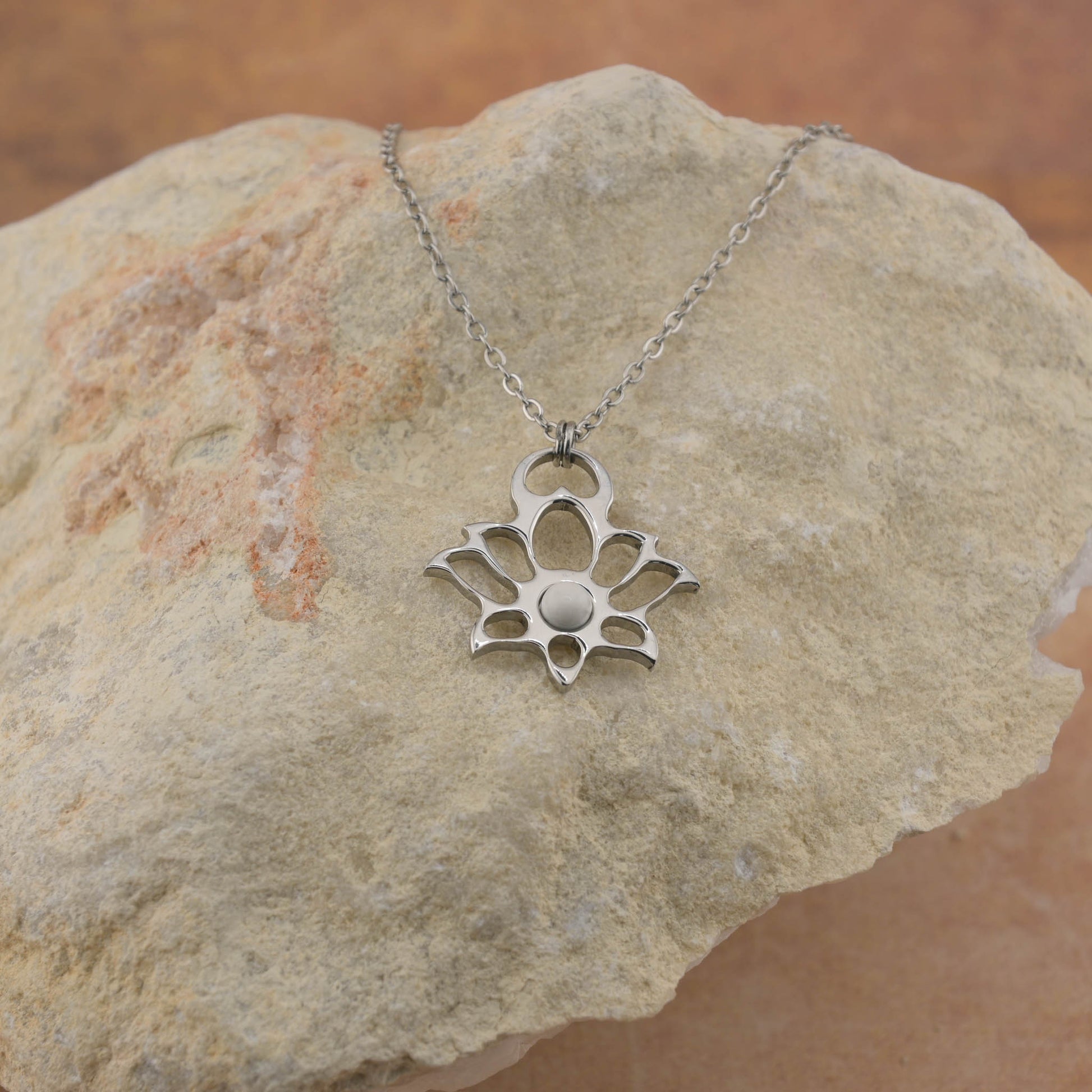 Modern Lotus Necklace - Mini