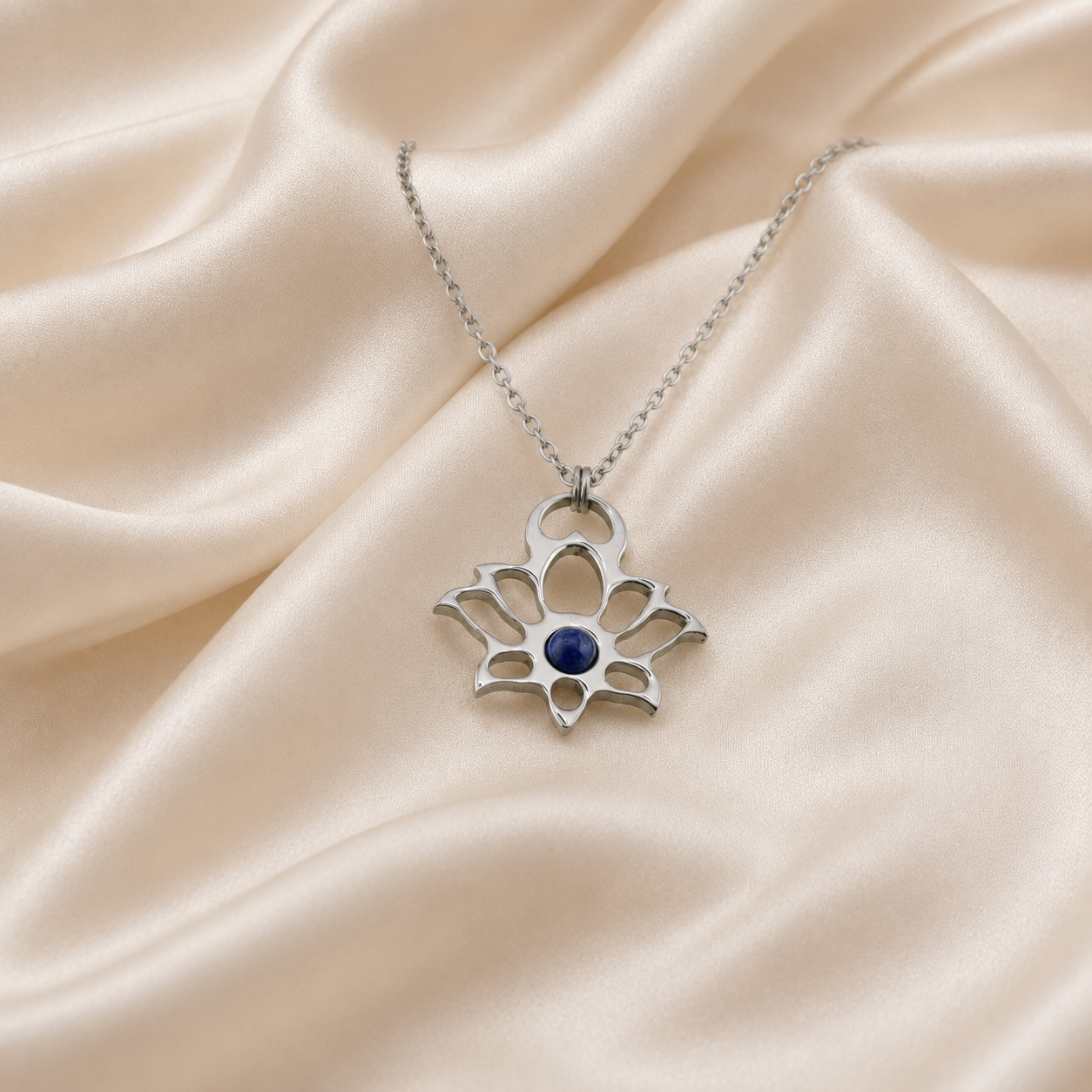 Collana Mini Loto con pietra naturale