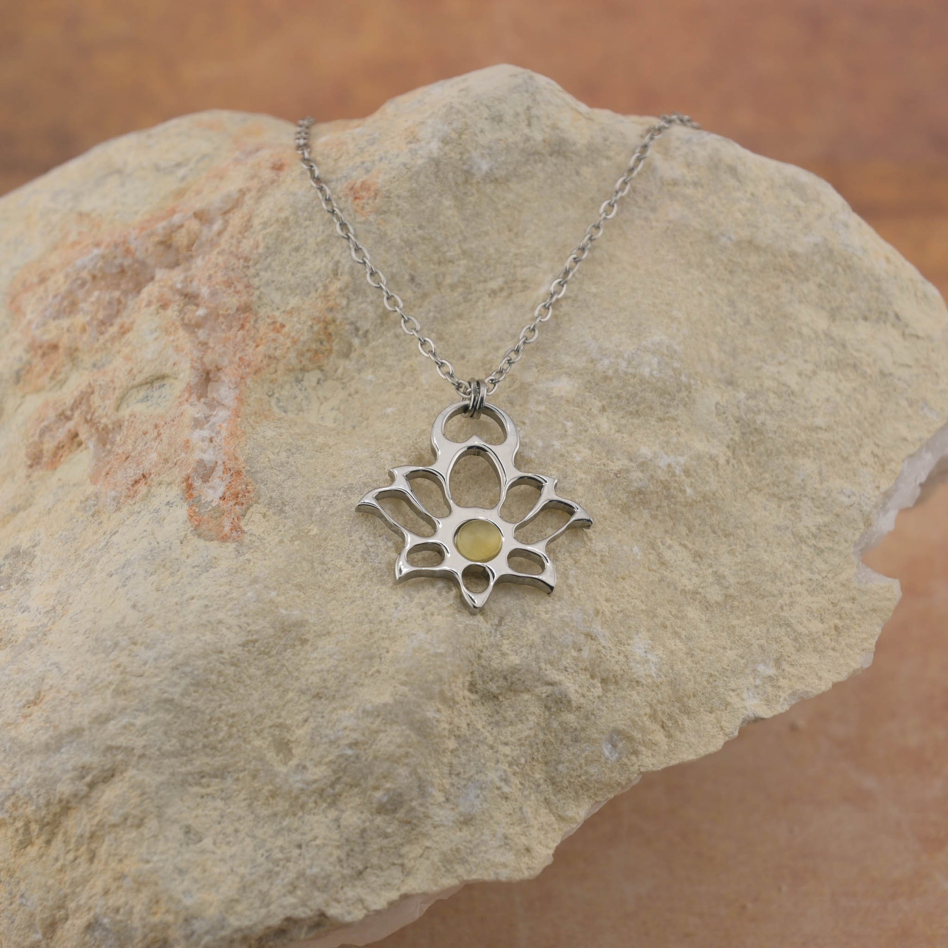 Modern Lotus Necklace - Mini