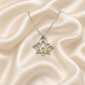 Collana Mini Loto con pietra naturale