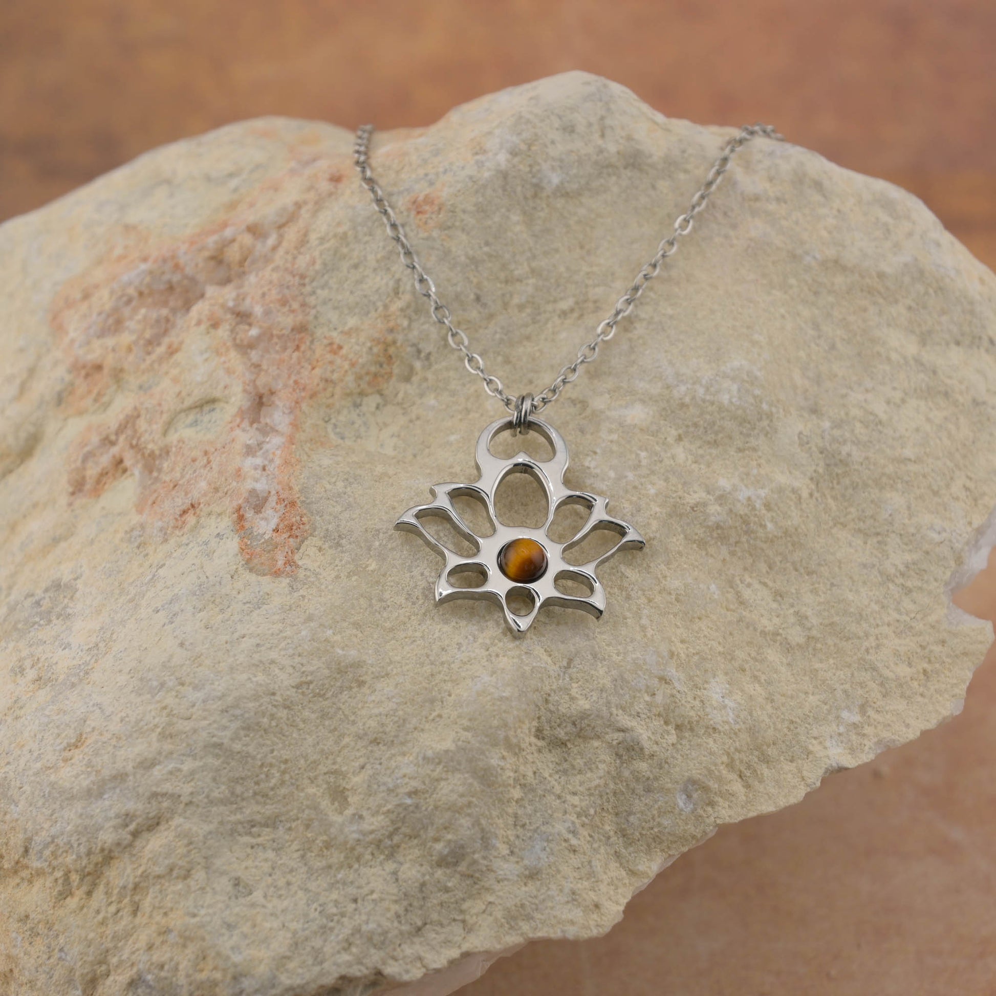 Modern Lotus Necklace - Mini