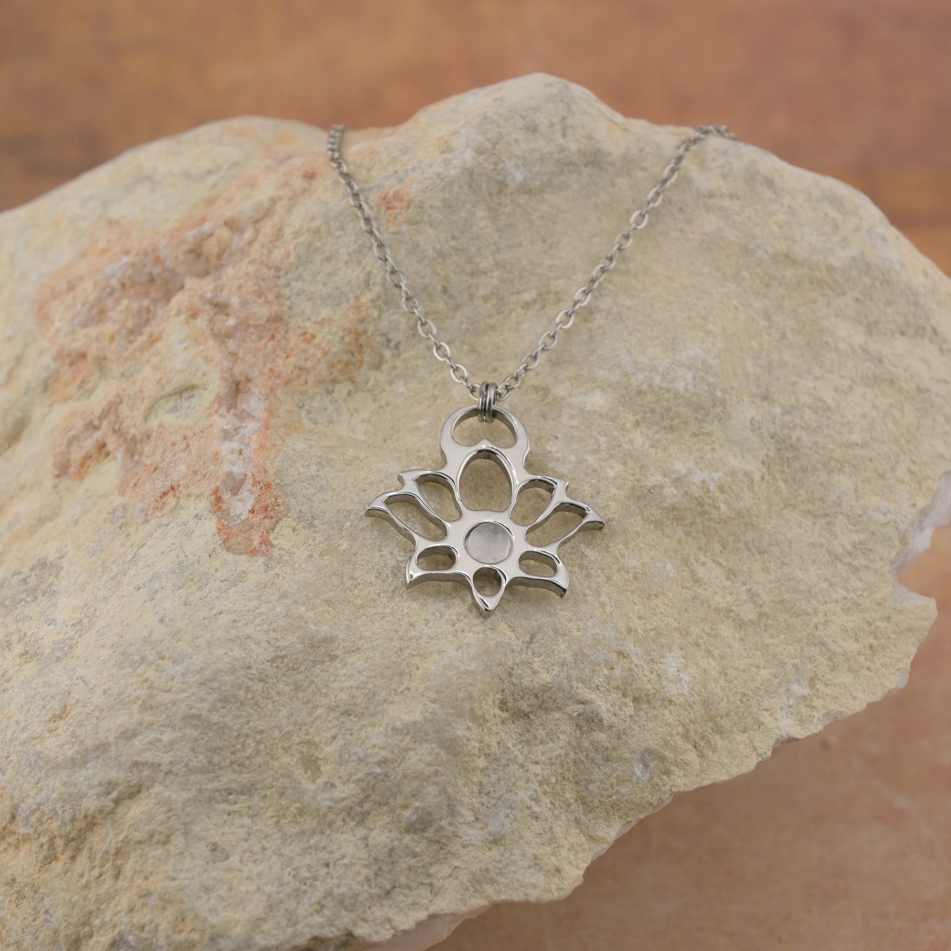 Modern Lotus Necklace - Mini