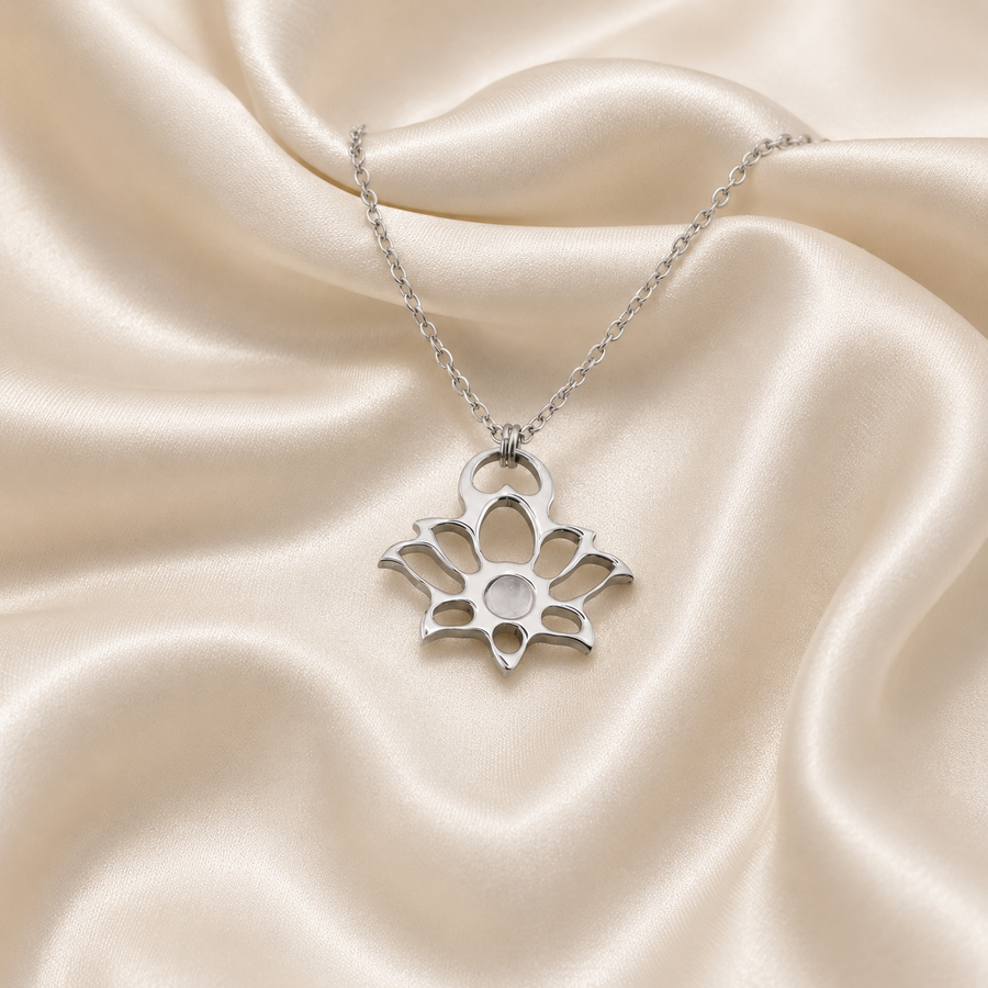 Collana Mini Loto con pietra naturale