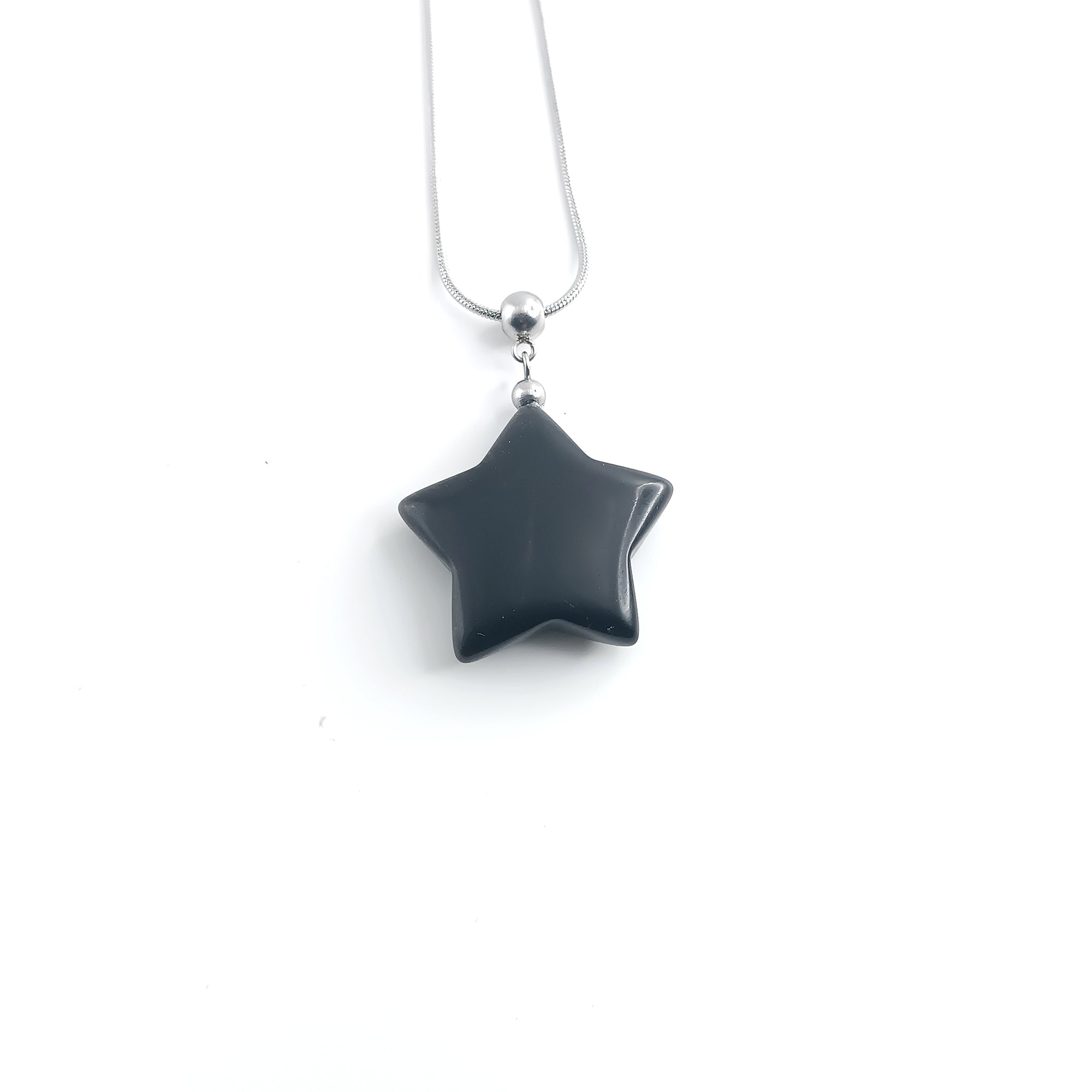Collana con Stella in Onice nero