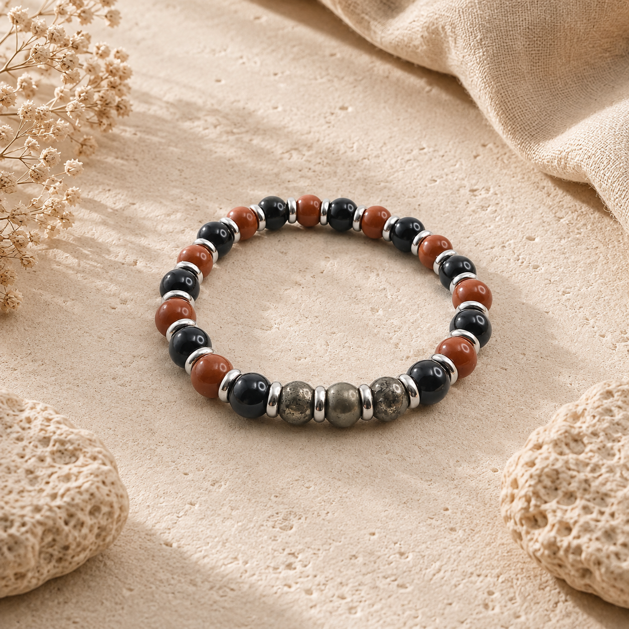 Bracciale Ares con pietre naturali
