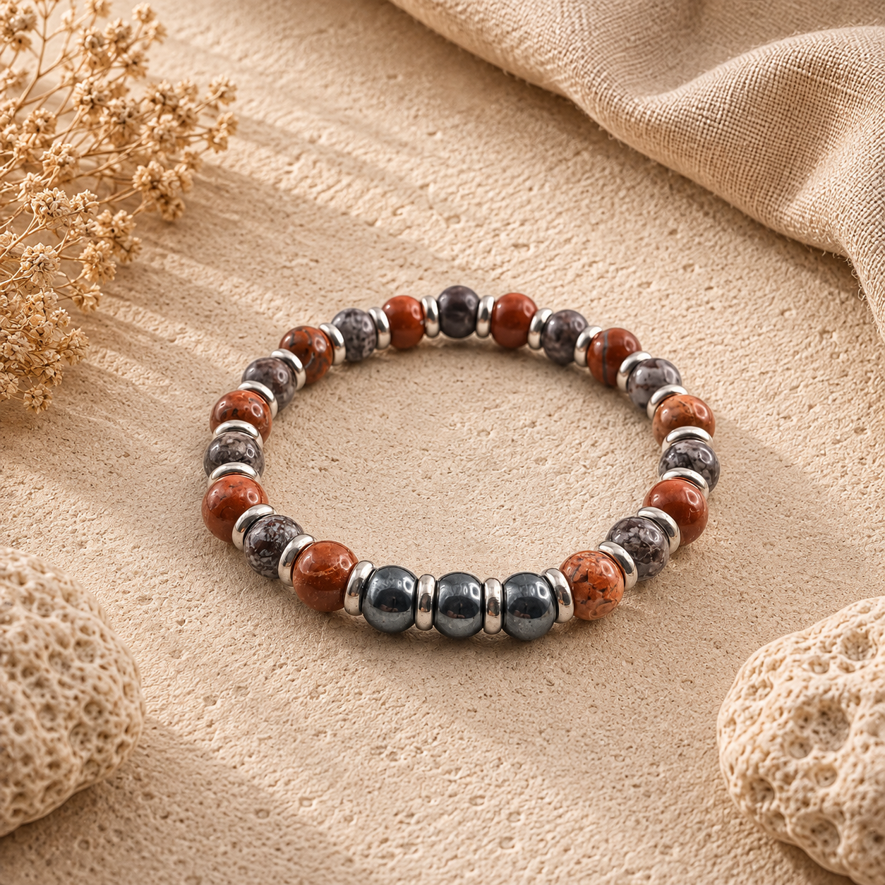 Bracciale Efesto con pietre naturali