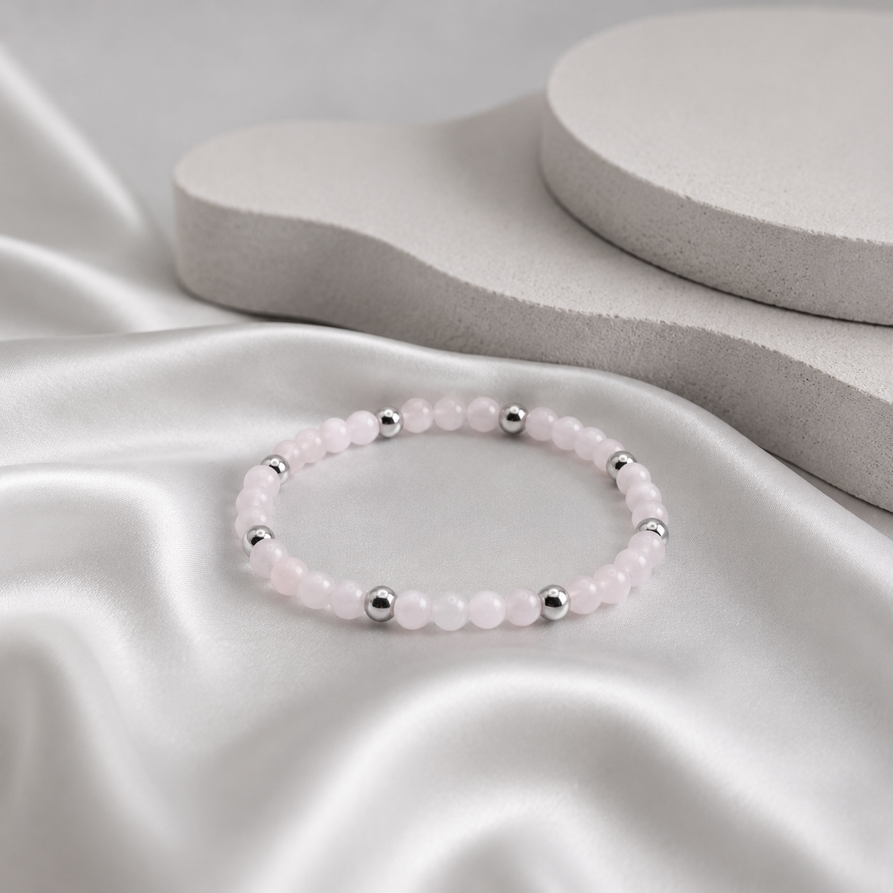 Cavigliera in Quarzo rosa