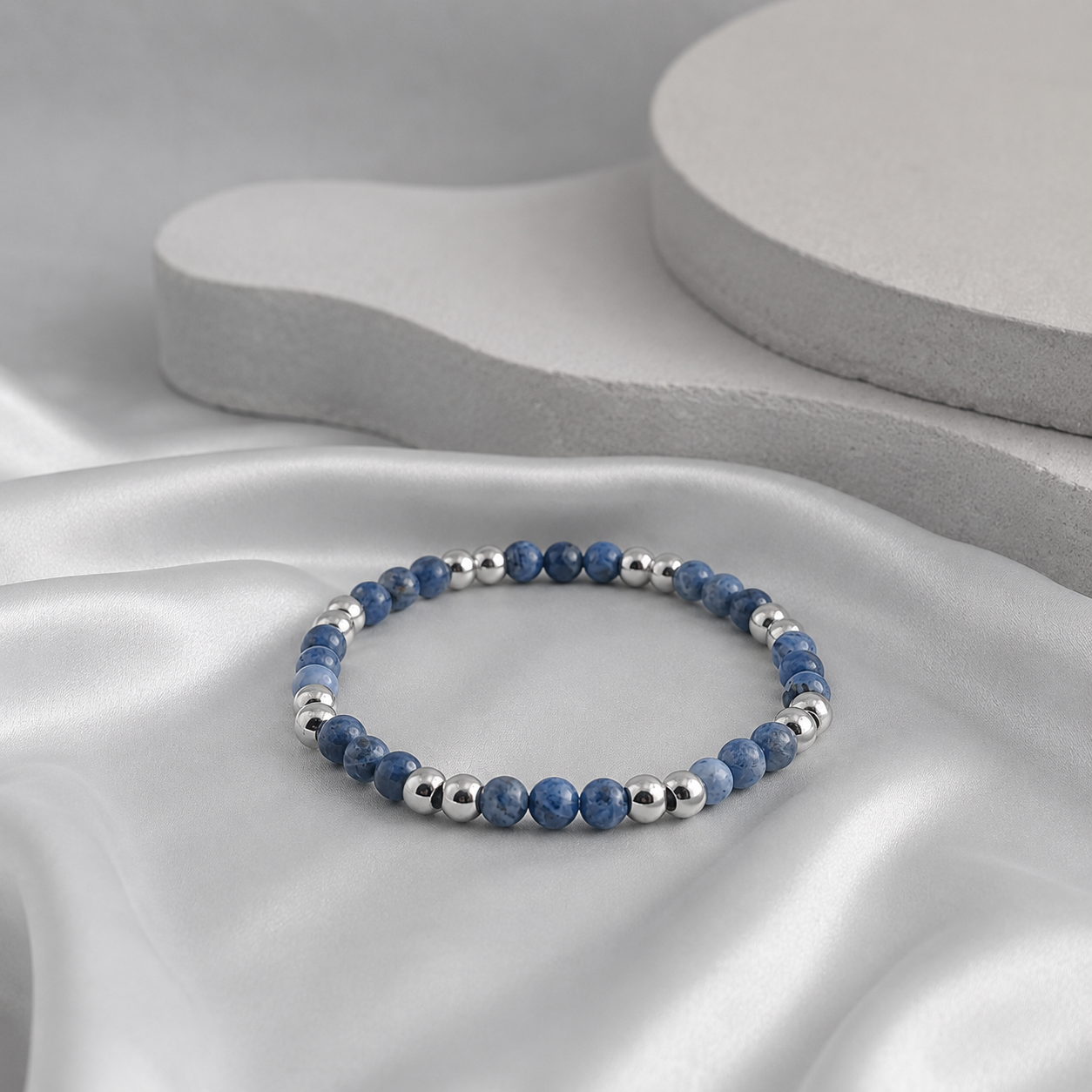 Cavigliera in Sodalite blu