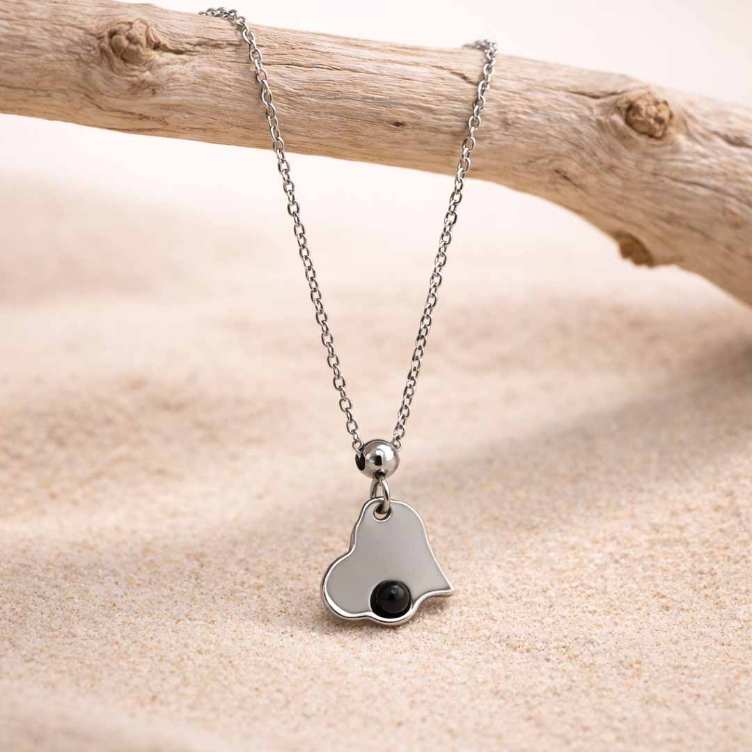 Mini cuore con pietra naturale