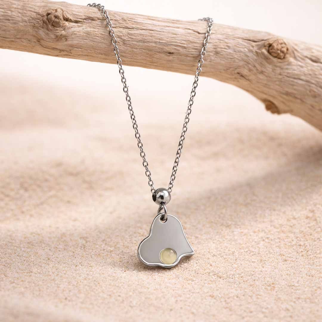 Mini cuore con pietra naturale