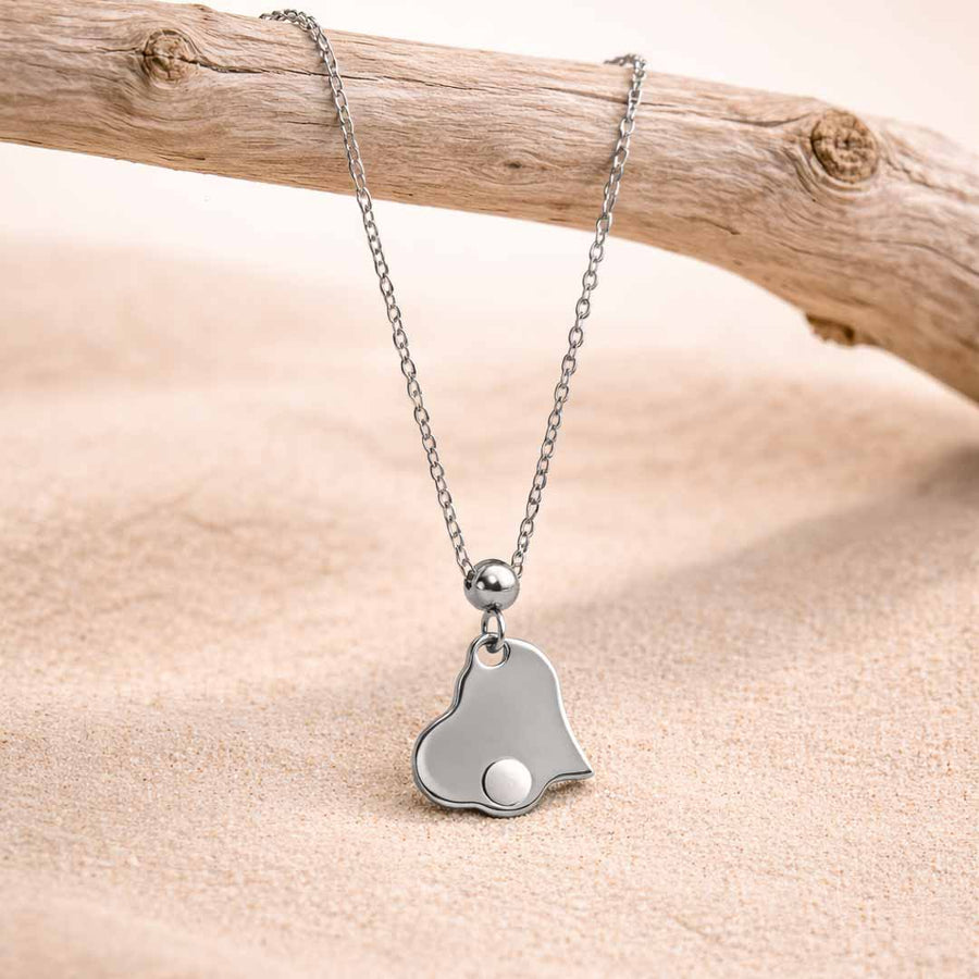 Collana Mini Cuore con pietra naturale