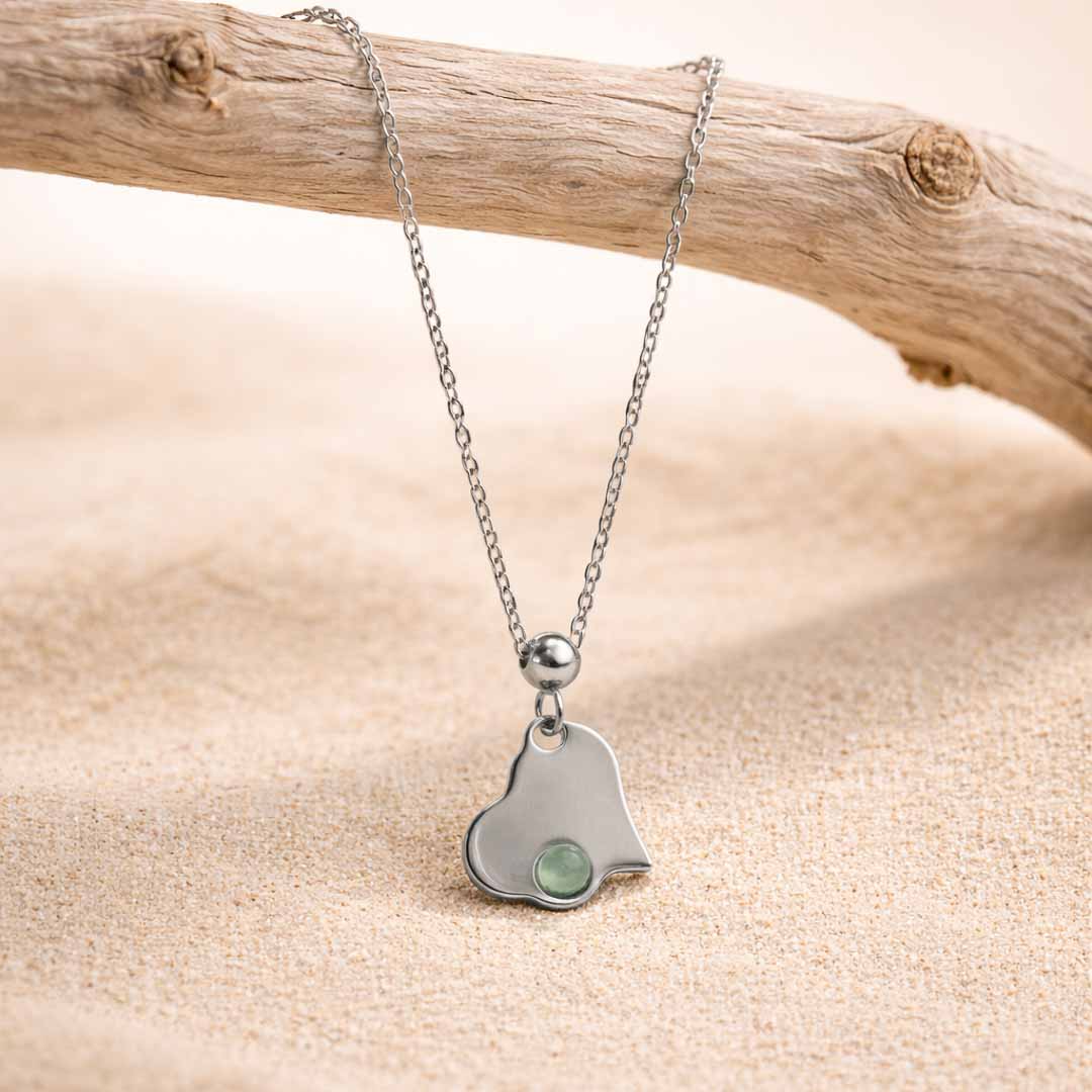 Mini cuore con pietra naturale