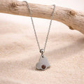 Collana Mini Cuore con pietra naturale
