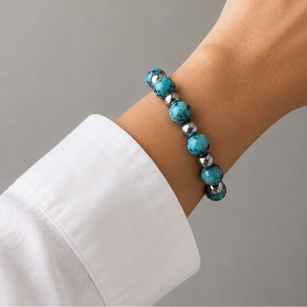 Bracciale eclisse - Diaspro kiwi