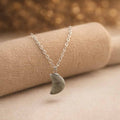 Collana Mini Luna in Labradorite naturale