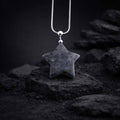 Collana Stella in Labradorite Nera naturale