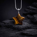 Collana Stella in Occhio di Tigre naturale